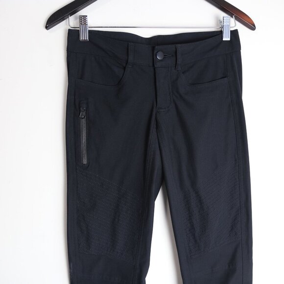 Lululemon Bust A Move Pants Moto Slim Fit Reflective Stretchy Black Size 4 - Picture 7 of 11